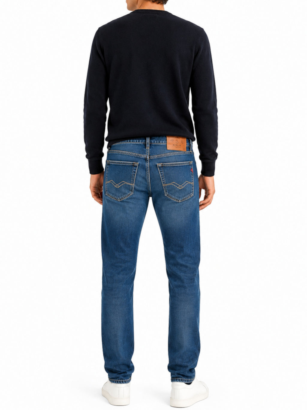 Jeans Replay Grover Straight Medium Blue Denim MA972 8860C1007 REPLAY 