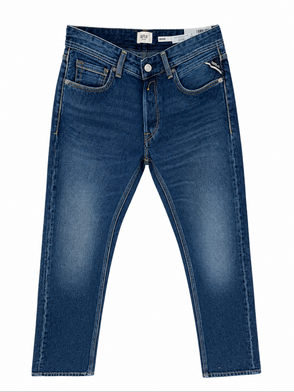 Jeans Replay Grover Straight Medium Blue Denim MA972 8860C1007 REPLAY 
