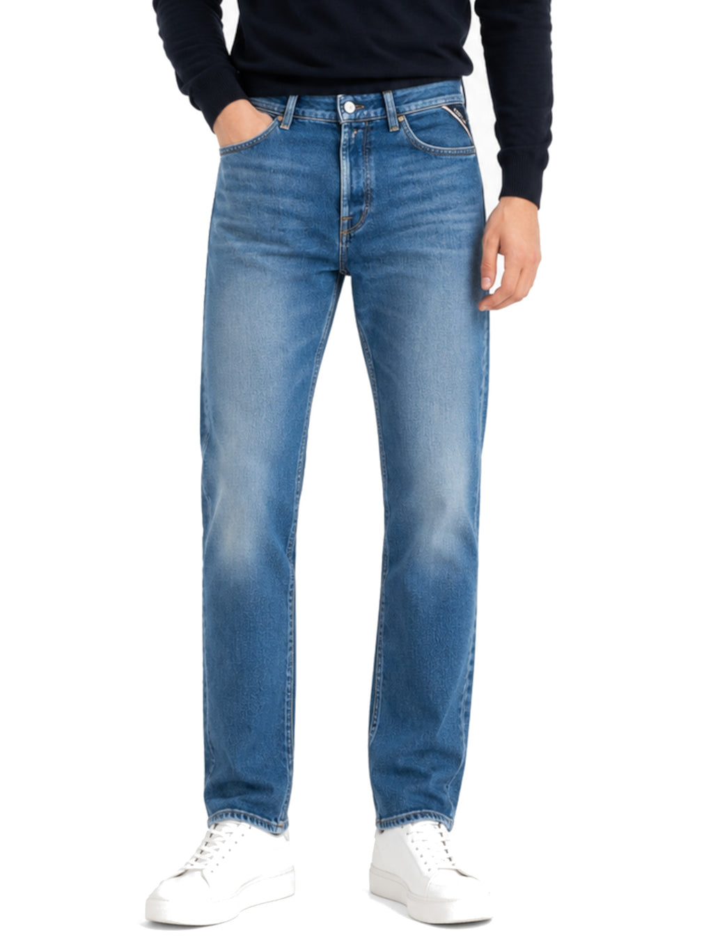 Jeans Replay Grover Straight Medium Blue Denim MA972 8860C2009 REPLAY 