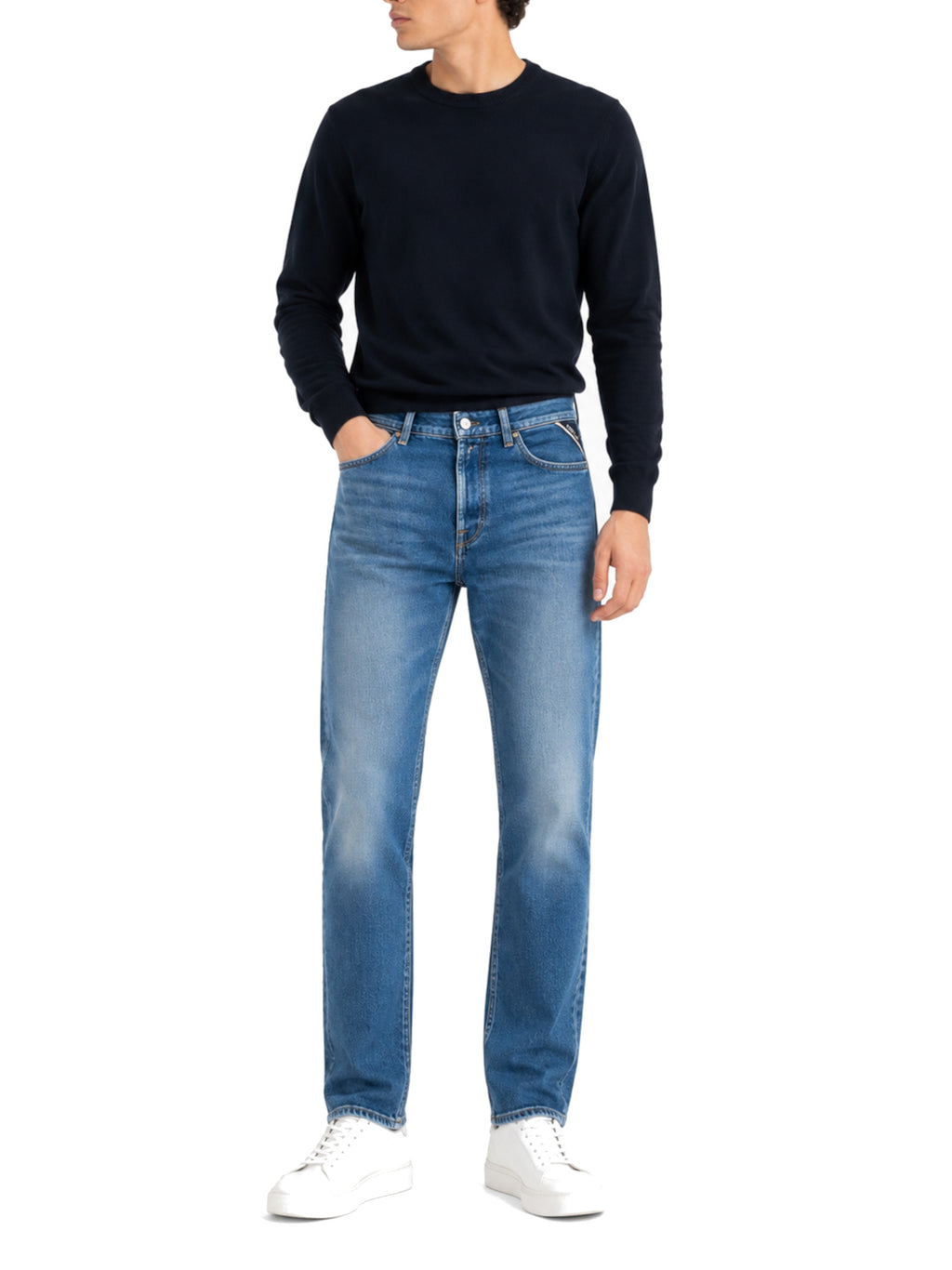 Jeans Replay Grover Straight Medium Blue Denim MA972 8860C2009 REPLAY 