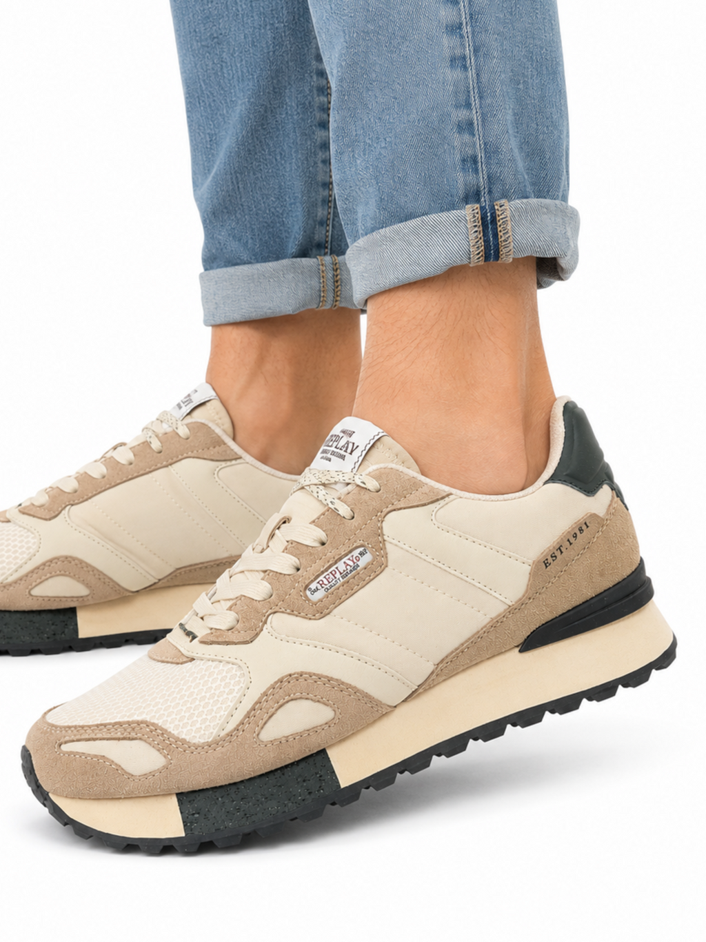 Sneaker Replay Sabbia Uomo RSY30200T OFF WHITE REPLAY 