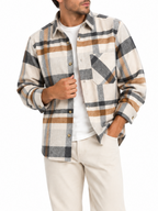 Camicia SEINSE Beige in flanella quadro CI1165 BEIGE SEINSE 