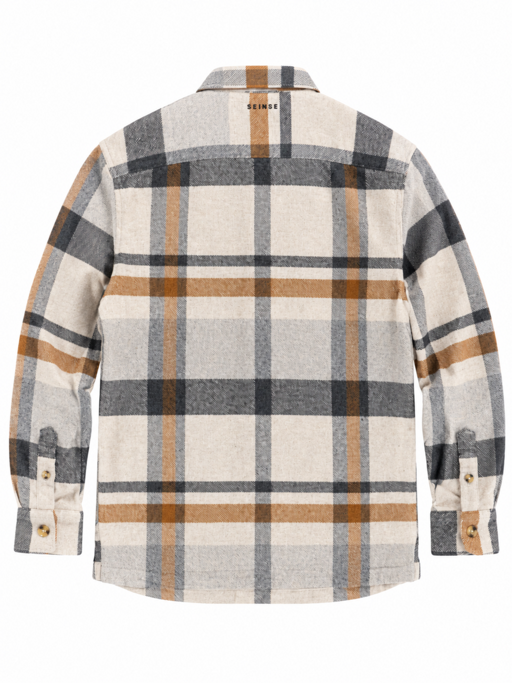Camicia SEINSE Beige in flanella quadro CI1165 BEIGE SEINSE 