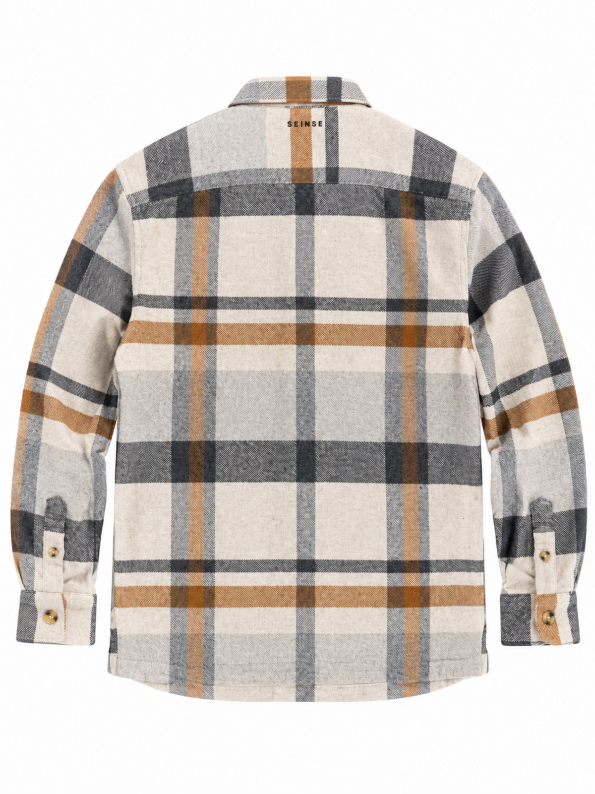 Camicia SEINSE Beige in flanella quadro CI1165 BEIGE SEINSE 