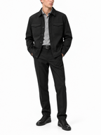 Overshirt Seinse Nero con colletto GBI1151 NERO SEINSE 