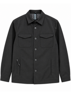 Overshirt Seinse Nero con colletto GBI1151 NERO SEINSE 