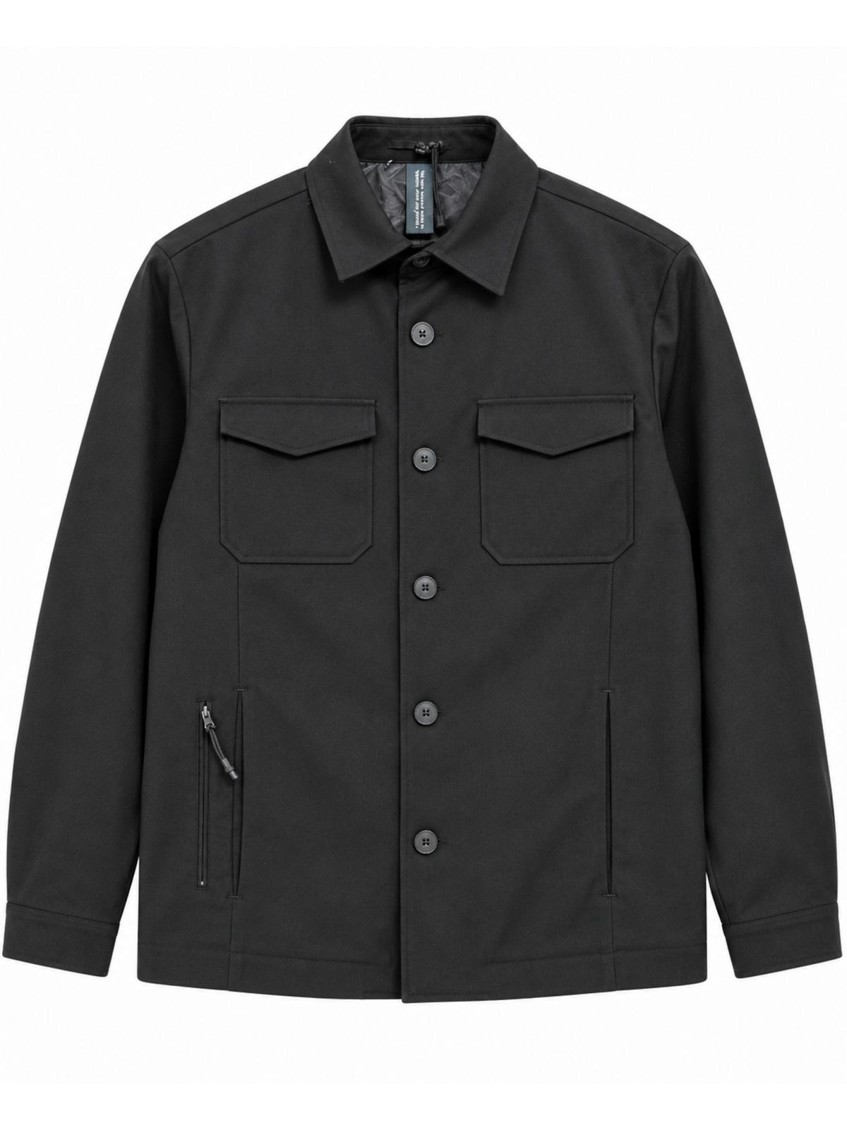Overshirt Seinse Nero con colletto GBI1151 NERO SEINSE 