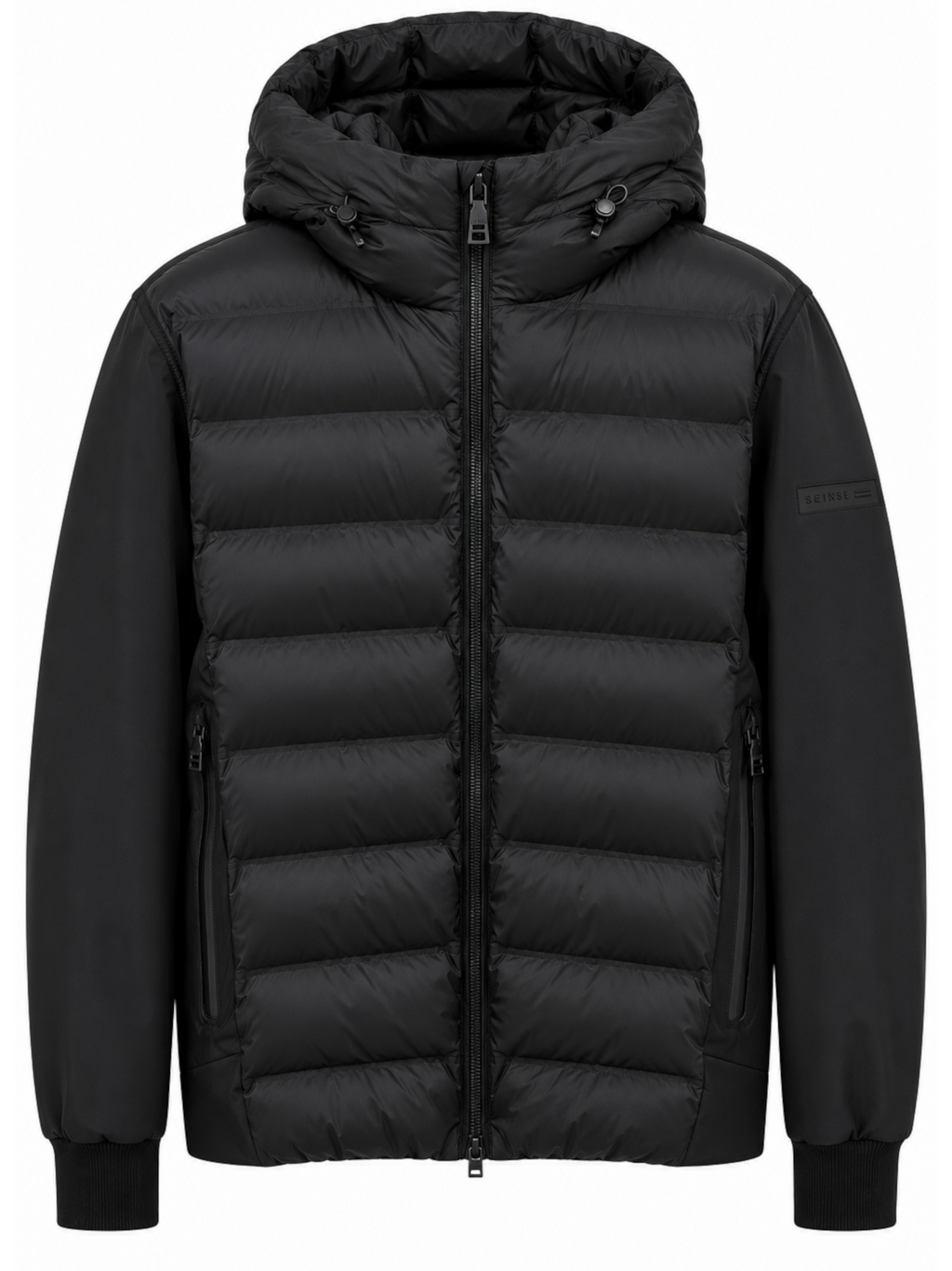 Piumino Seinse Nero con cappuccio GBI1170 NERO SEINSE 