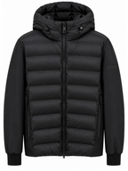 Piumino Seinse Nero con cappuccio GBI1170 NERO SEINSE 