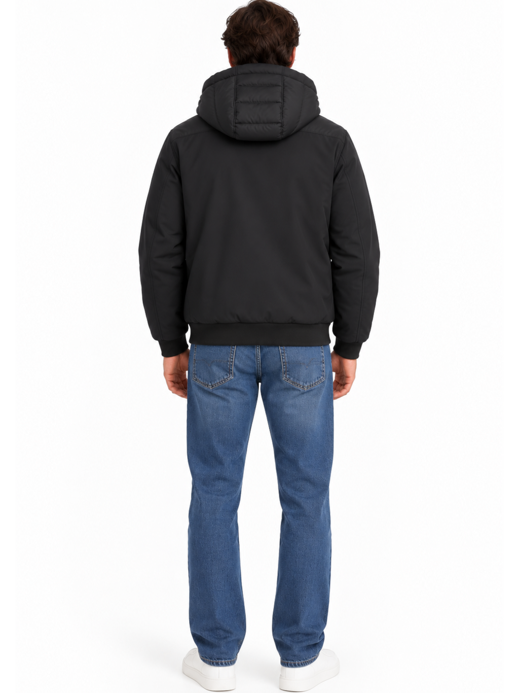 Piumino Seinse Nero con cappuccio GBI1170 NERO SEINSE 