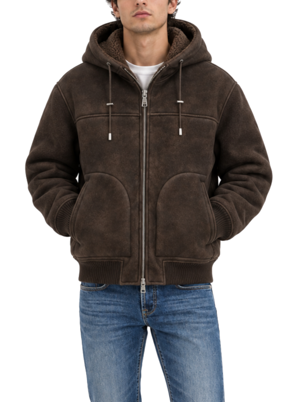 Montone Seinse Marrone con maniche in panno GBI1176 MARRONE SEINSE 