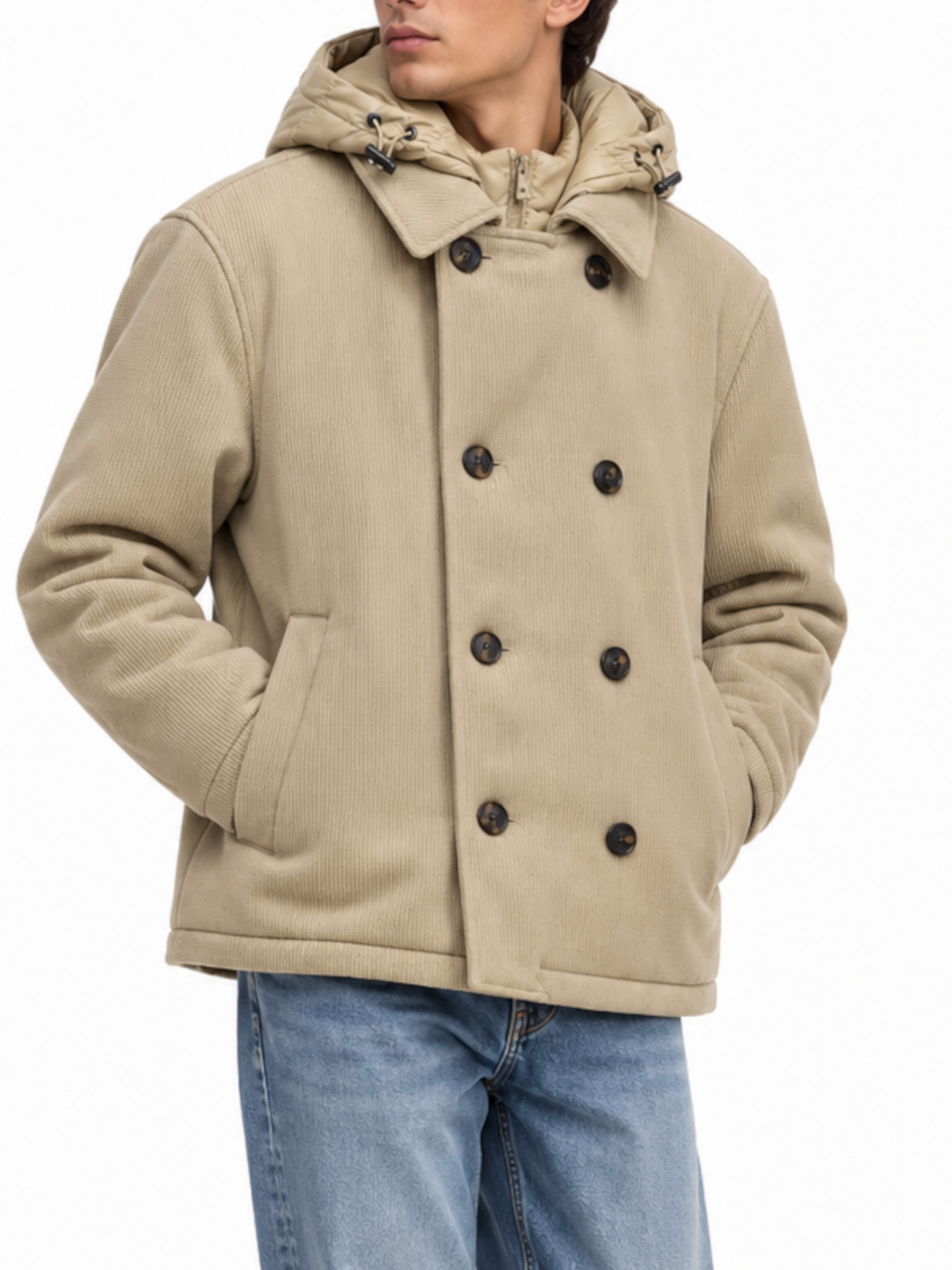Giubbotto Seinse Beige doppio petto GBI1198 BEIGE SEINSE 