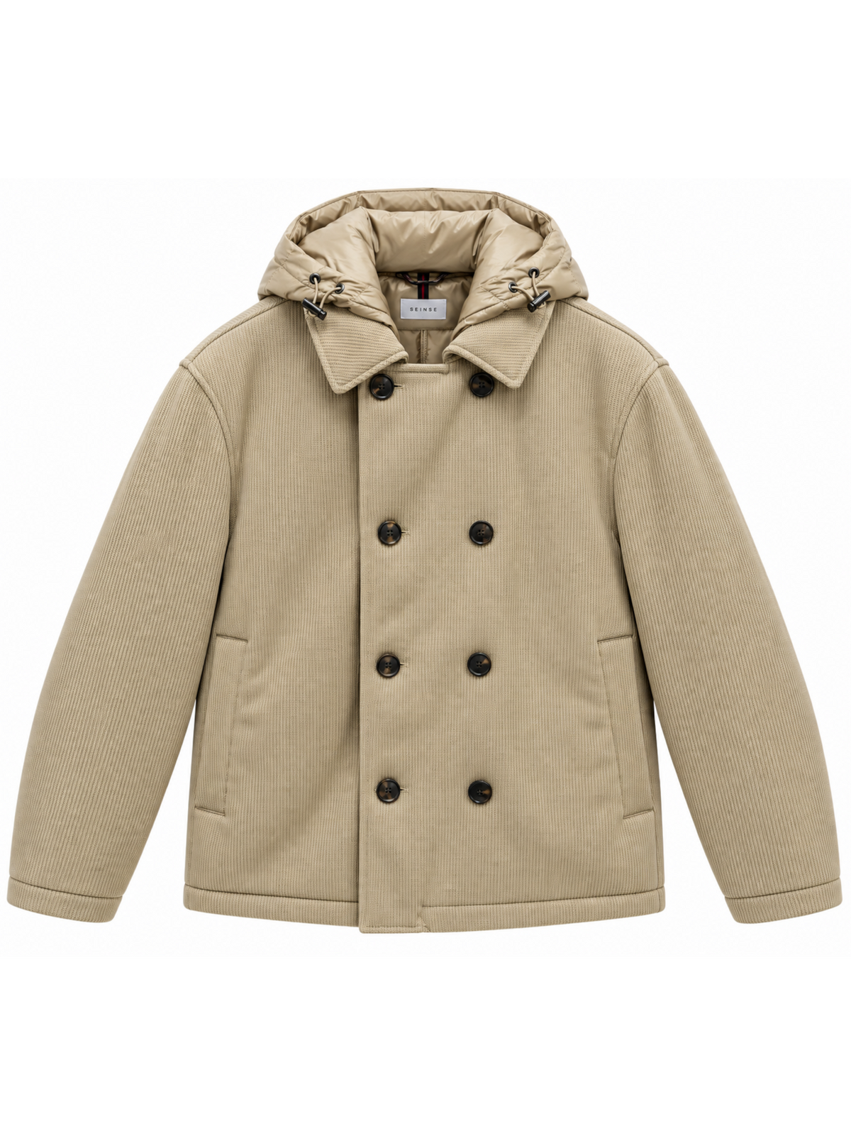 Giubbotto Seinse Beige doppio petto GBI1198 BEIGE SEINSE 