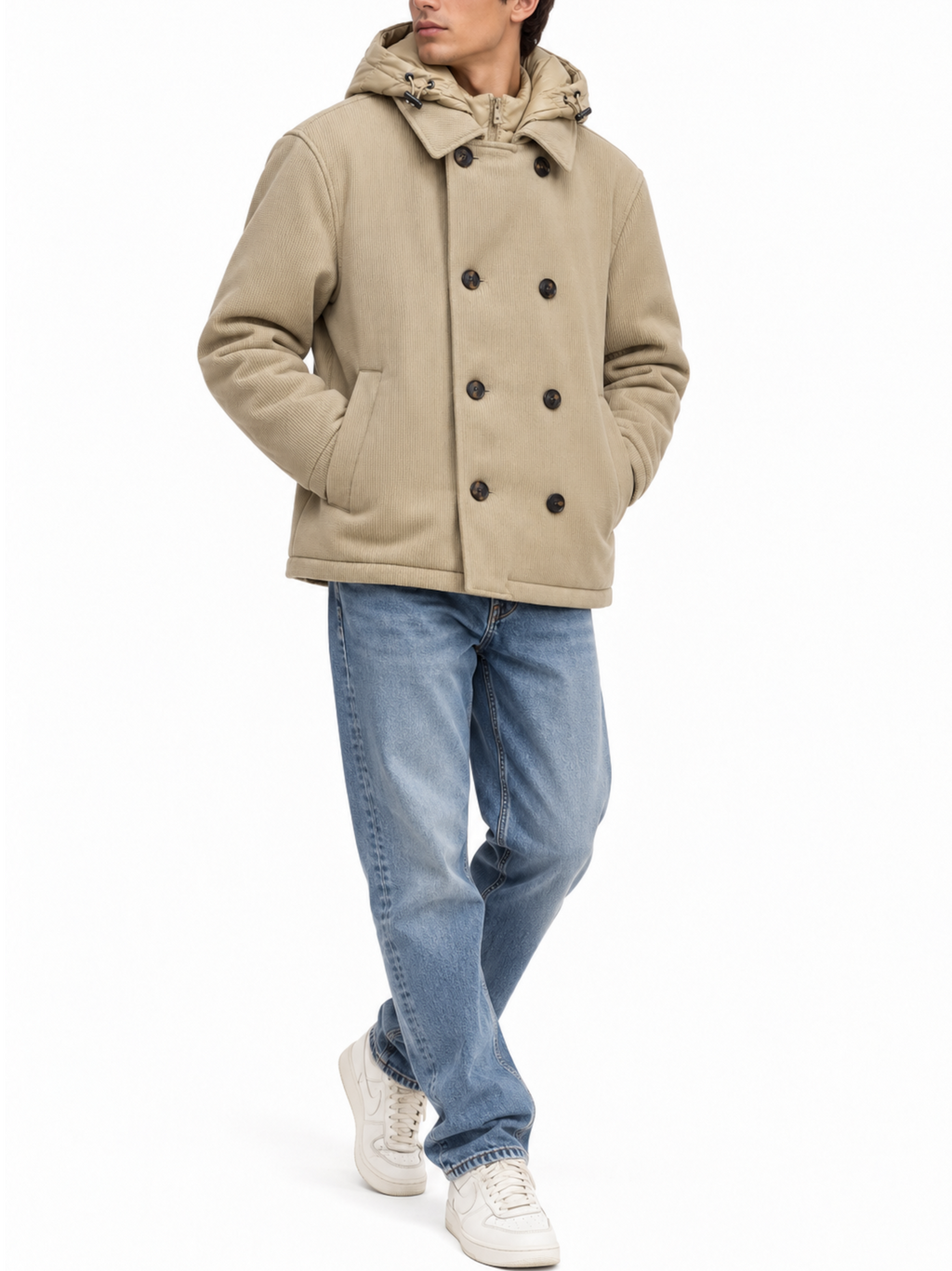 Giubbotto Seinse Beige doppio petto GBI1198 BEIGE SEINSE 