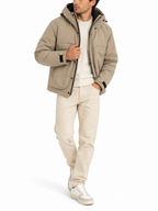 Giubbotto Seinse Beige tecnico con cappuccio GBI1199 BEIGE SEINSE 