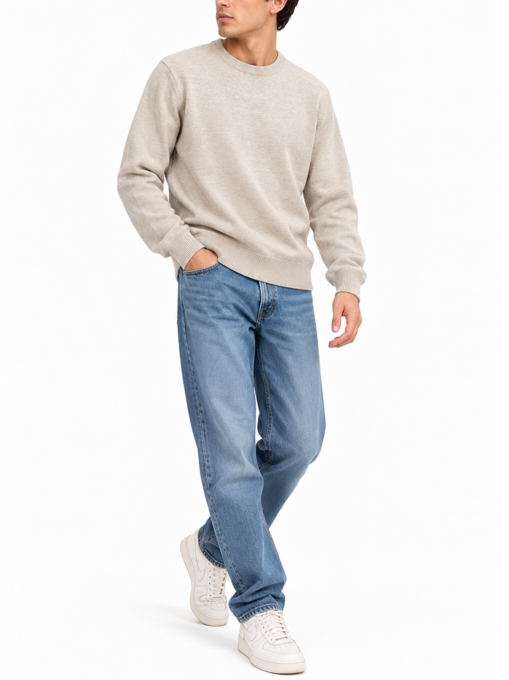 Maglia Seinse Beige girocollo in viscosa MI3330 BEIGE SEINSE 