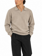 Polo Seinse Beige in maglia MI3336 GREIGE SEINSE 