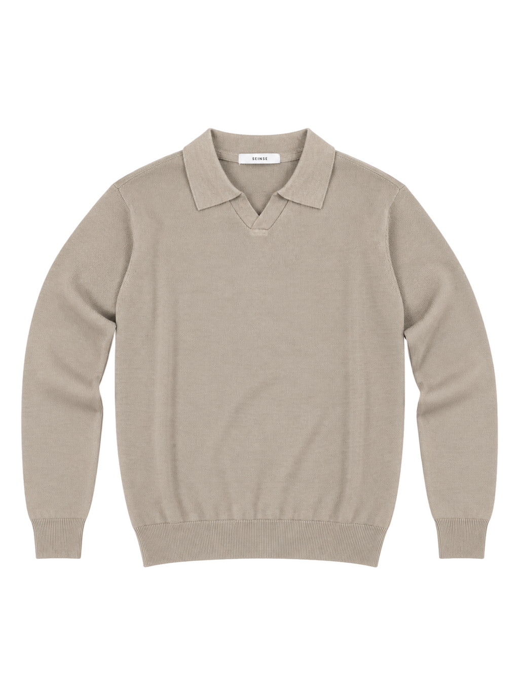 Polo Seinse Beige in maglia MI3336 GREIGE SEINSE 
