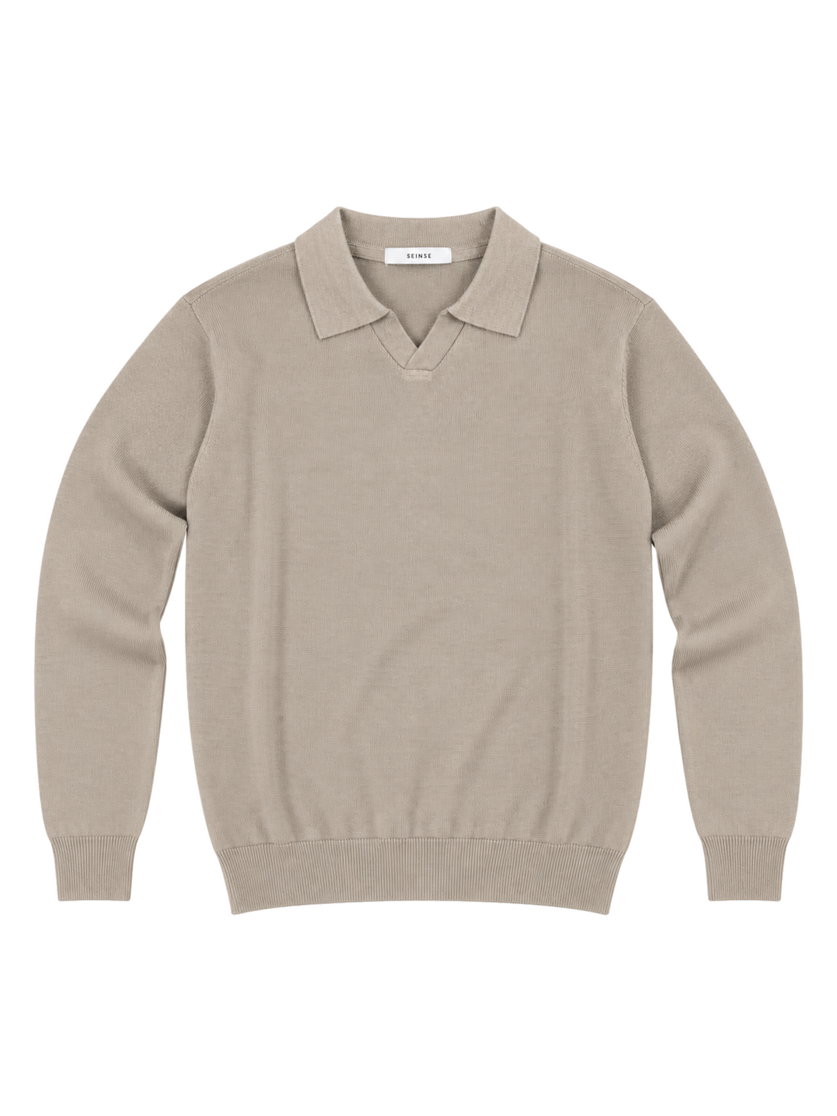 Polo Seinse Beige in maglia MI3336 GREIGE SEINSE 