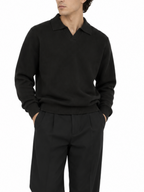 Polo Seinse Nero in maglia MI3336 NERO SEINSE 