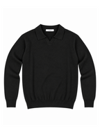 Polo Seinse Nero in maglia MI3336 NERO SEINSE 