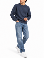 Maglia Seinse Blu girocollo in misto cashmere MI3344 BLU SEINSE 