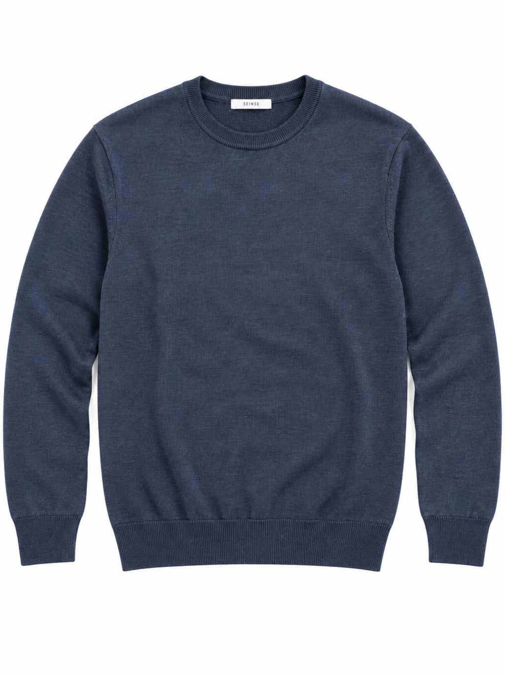Maglia Seinse Blu girocollo in misto cashmere MI3344 BLU SEINSE 