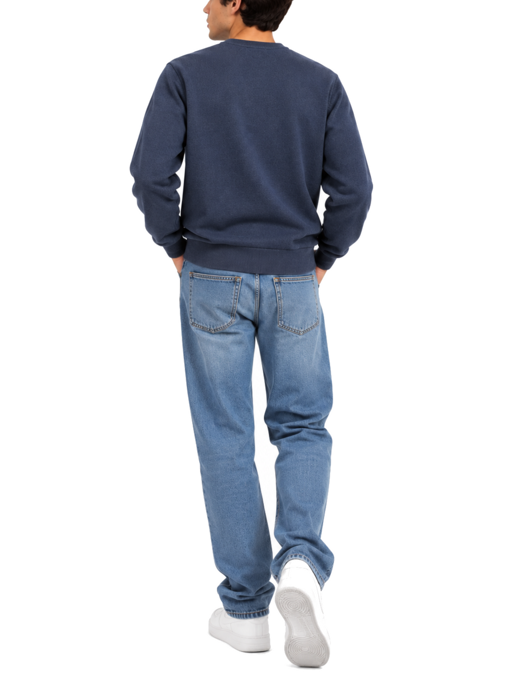 Maglia Seinse Blu girocollo in misto cashmere MI3344 BLU SEINSE 