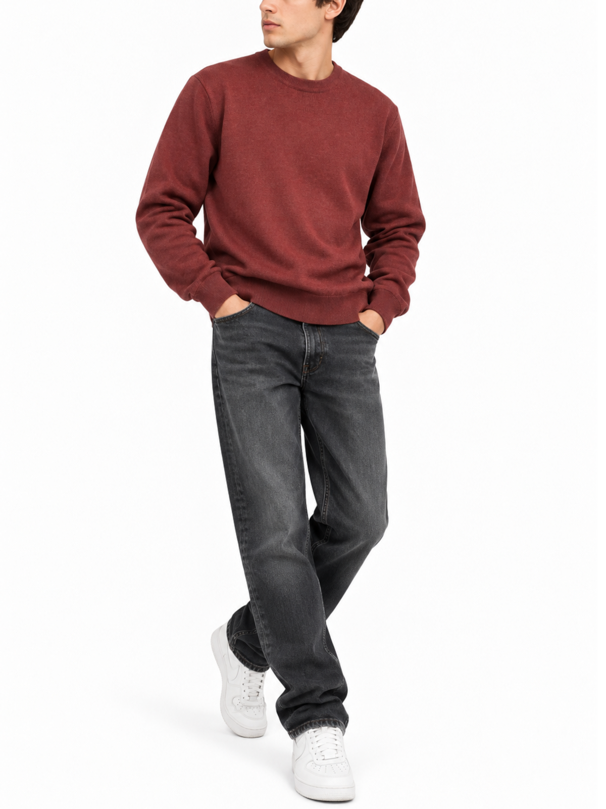 Maglia Seinse Terracotta girocollo in misto cashmere MI3344 TERRACOTTA SEINSE 