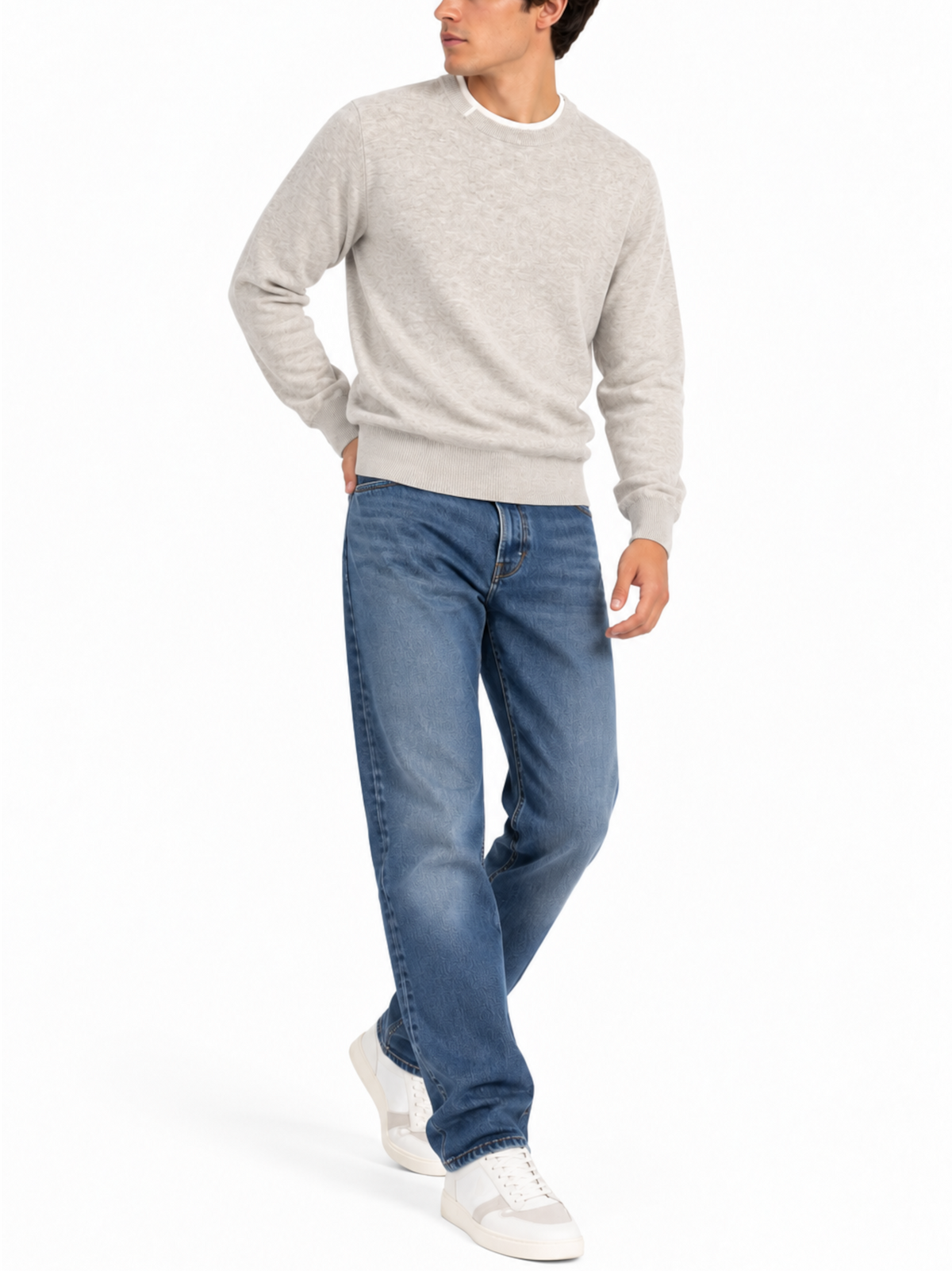 Maglia Seinse Beige doppio collo MI3358 BEIGE SEINSE 