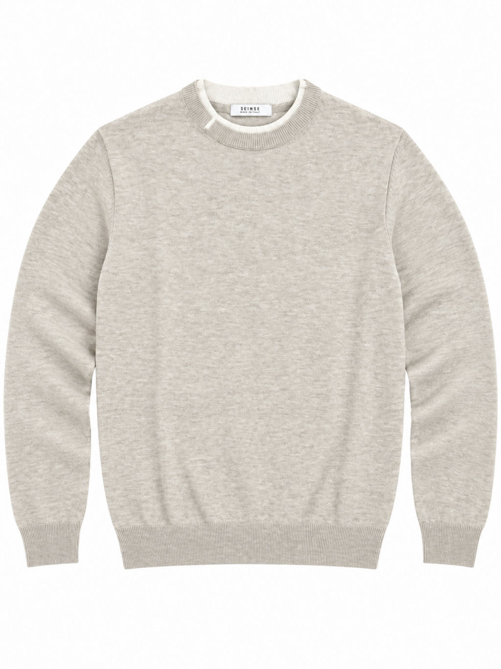 Maglia Seinse Beige doppio collo MI3358 BEIGE SEINSE 