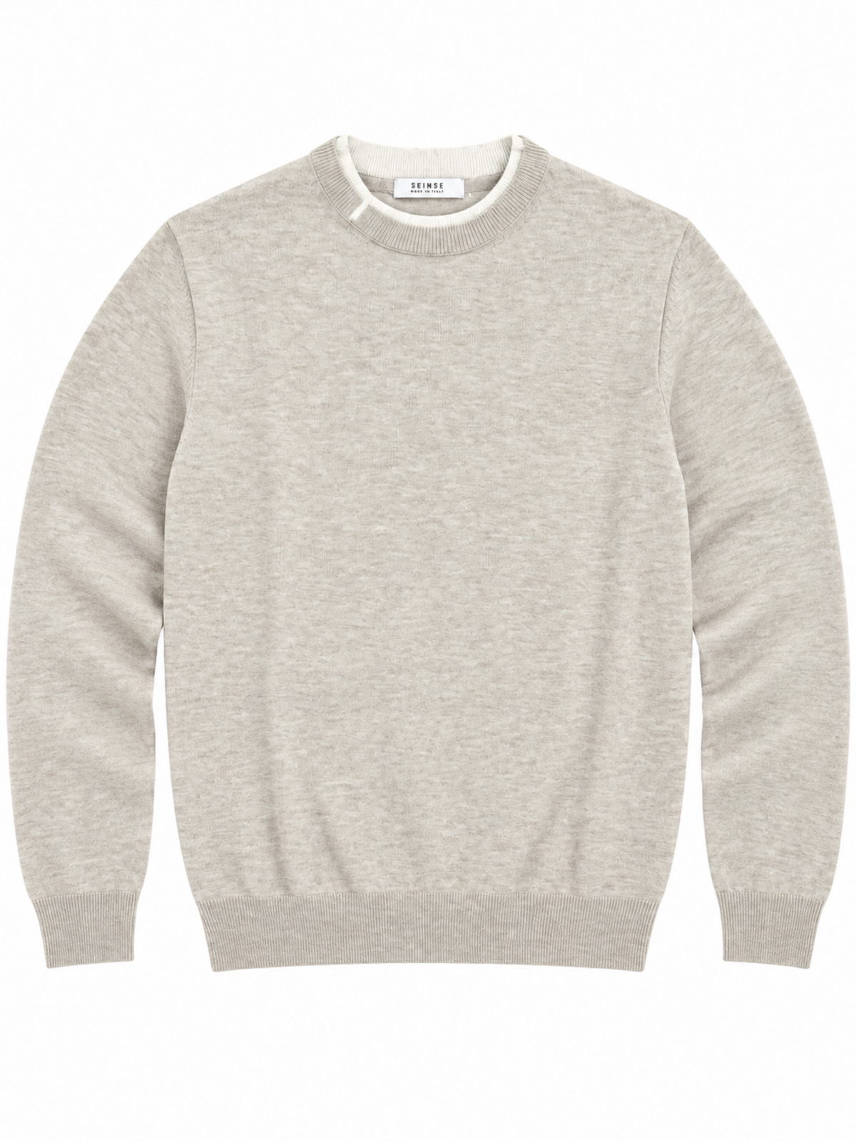 Maglia Seinse Beige doppio collo MI3358 BEIGE SEINSE 
