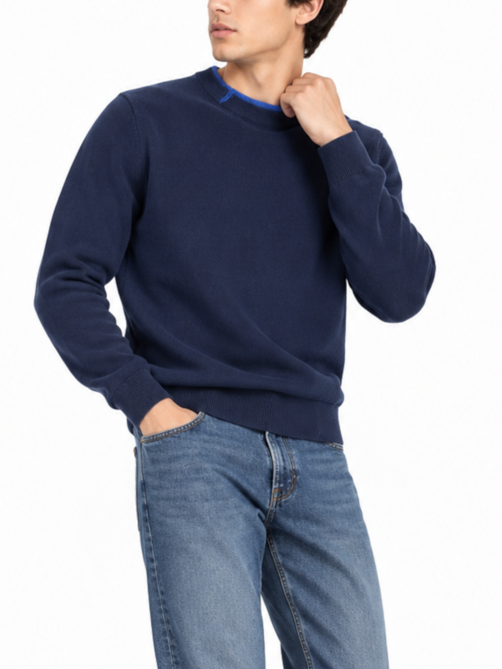 Maglia Seinse Blu doppio collo MI3358 BLU SEINSE 