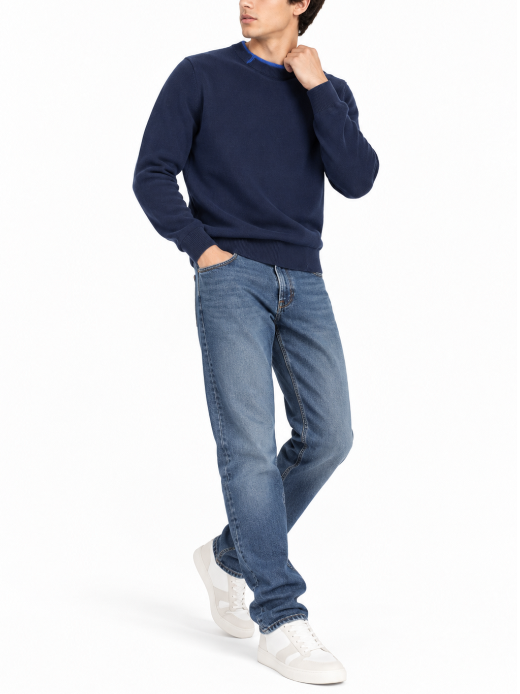 Maglia Seinse Blu doppio collo MI3358 BLU SEINSE 