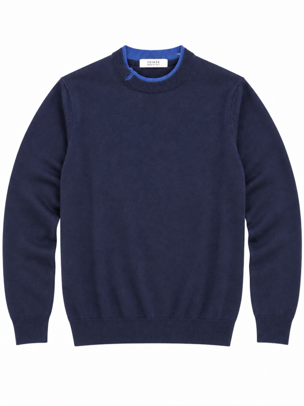 Maglia Seinse Blu doppio collo MI3358 BLU SEINSE 
