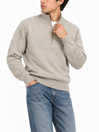 Maglia Seinse Beige mezza zip MI3371 GREIGE SEINSE 