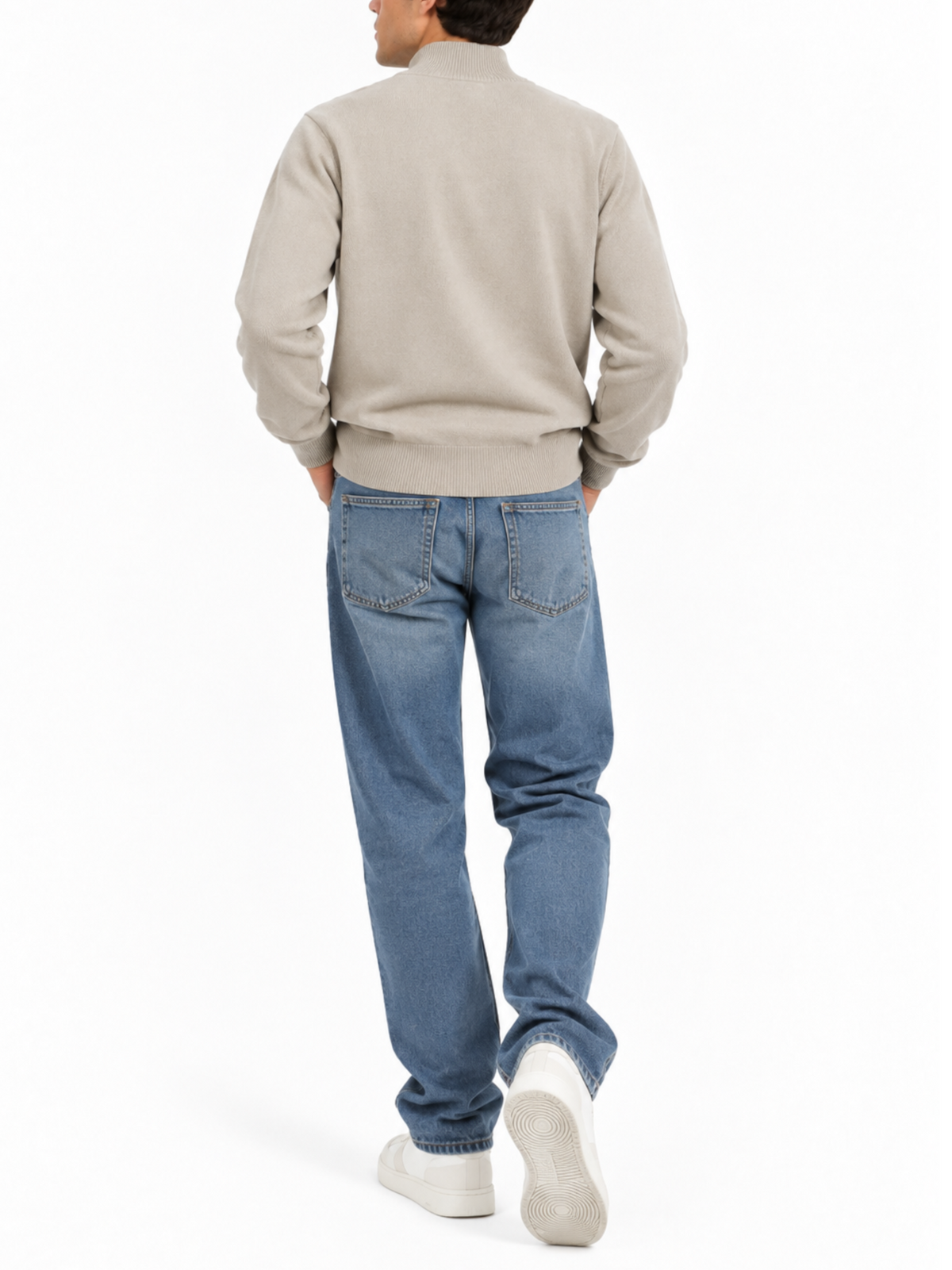 Maglia Seinse Beige mezza zip MI3371 GREIGE SEINSE 