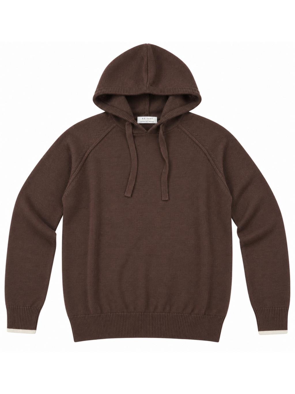Felpa in maglia Seinse Moro con cappuccio MI3376 MORO SEINSE 