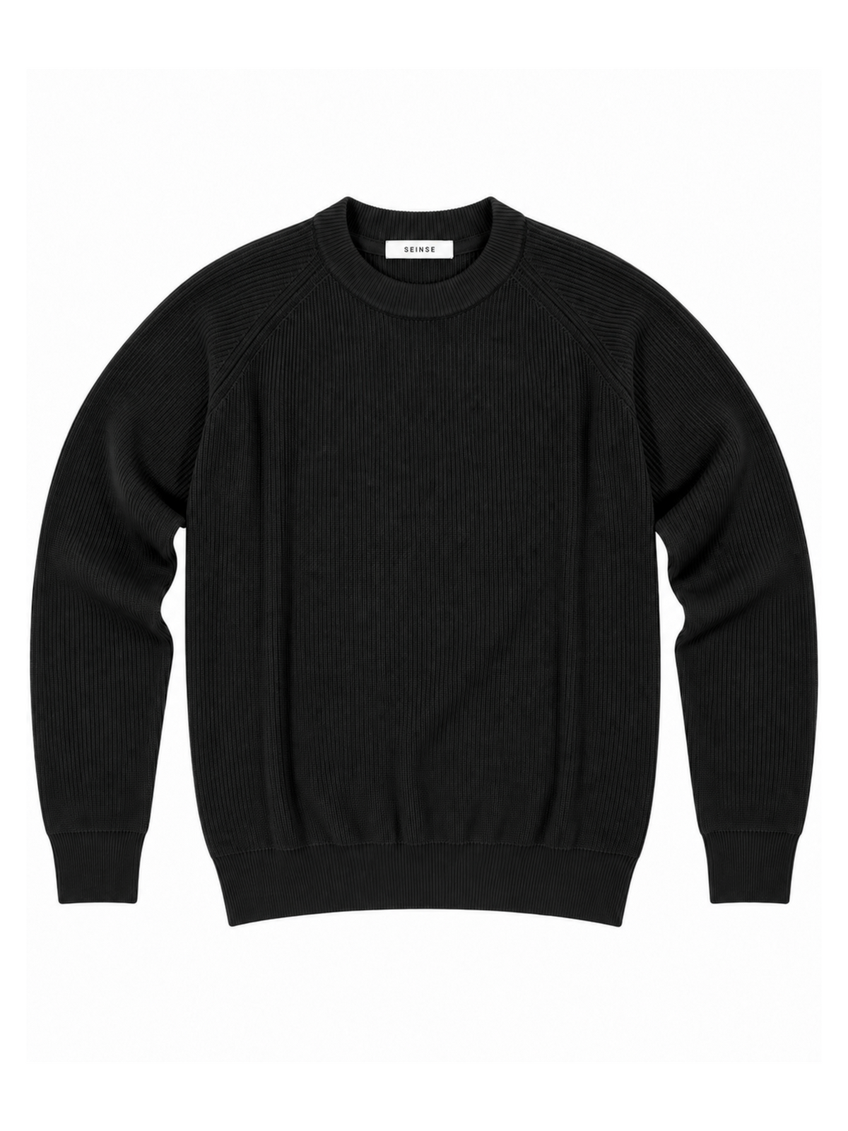 Maglia Seinse Nero a costine MI3386 NERO SEINSE 