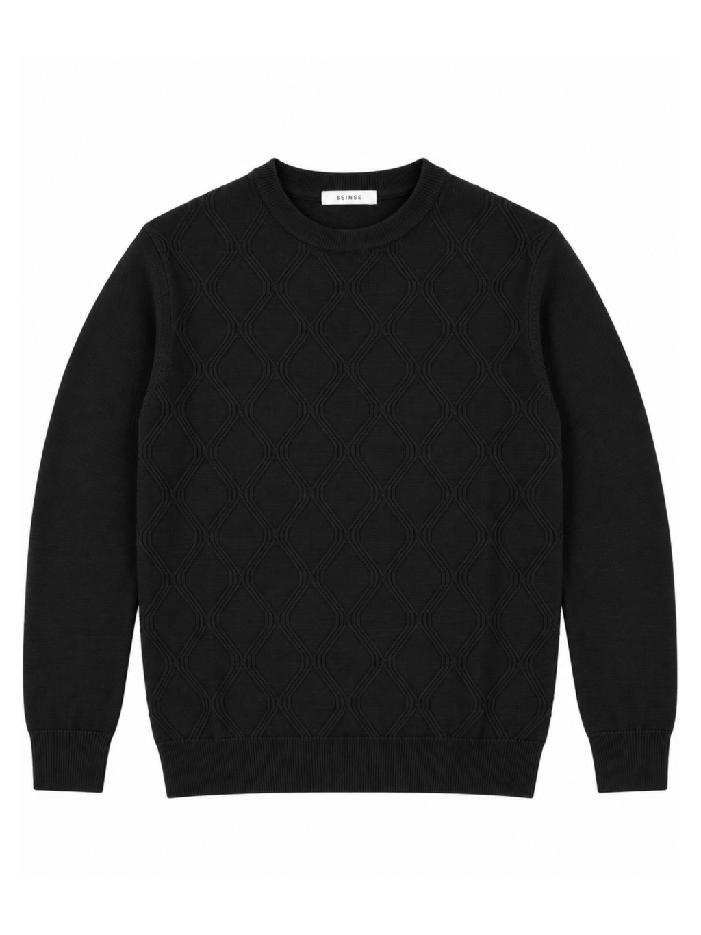 Maglia Seinse Nero lavorata MI3410 NERO SEINSE 
