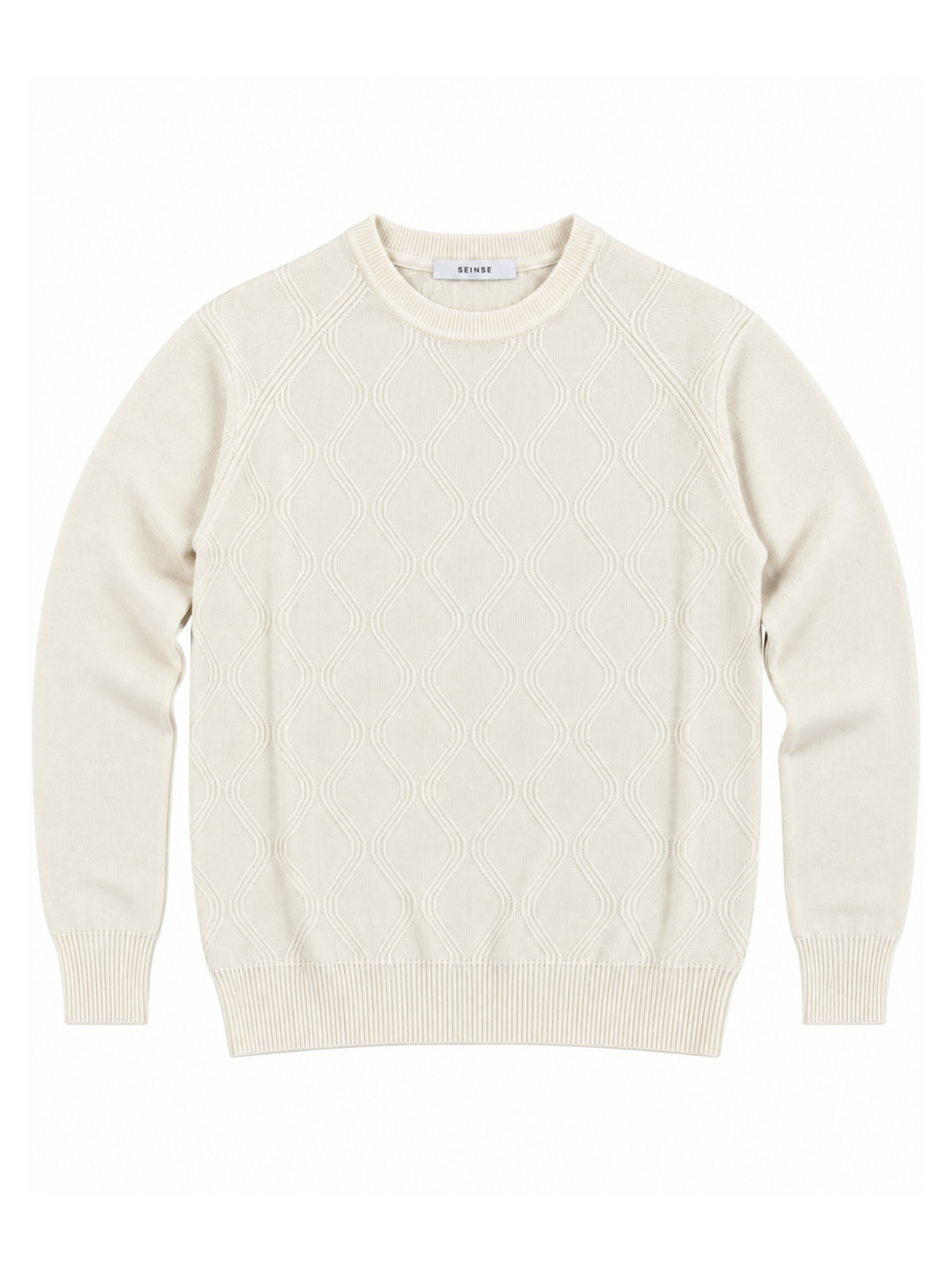 Maglia Seinse Panna lavorata MI3410 OFF WHITE SEINSE 