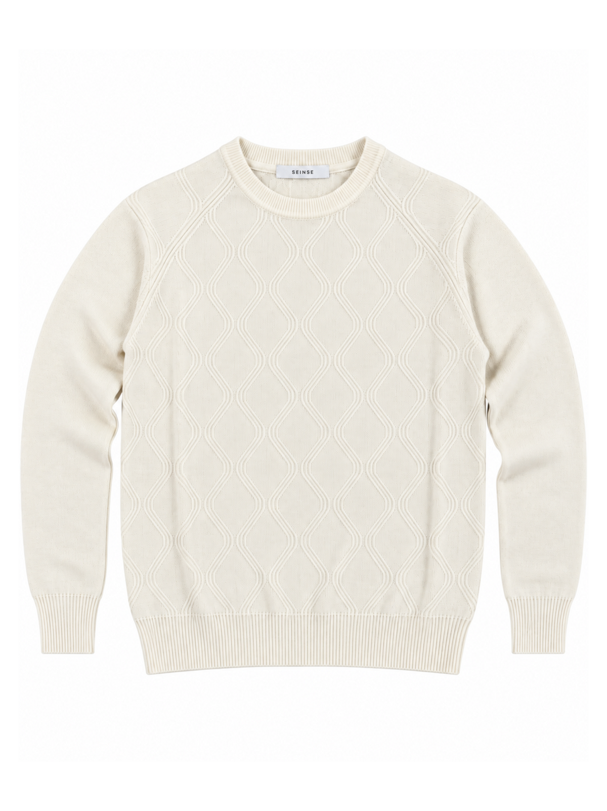 Maglia Seinse Panna lavorata MI3410 OFF WHITE SEINSE 