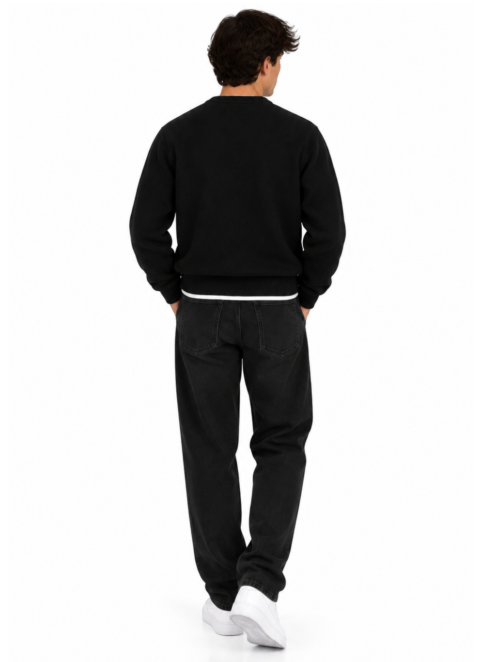 Maglia Seinse Nero in lana merino MI3482 NERO SEINSE 