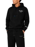Felpa Superculture Nero St Moritz cappuccio  laccio trakking A3007 NERO SUPERCULTURE 