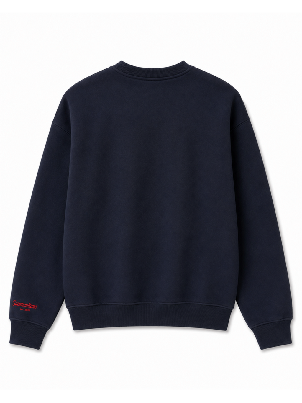 Felpa Superculture Blu  girocollo ricamo Chalet A3029 BLU SUPERCULTURE 