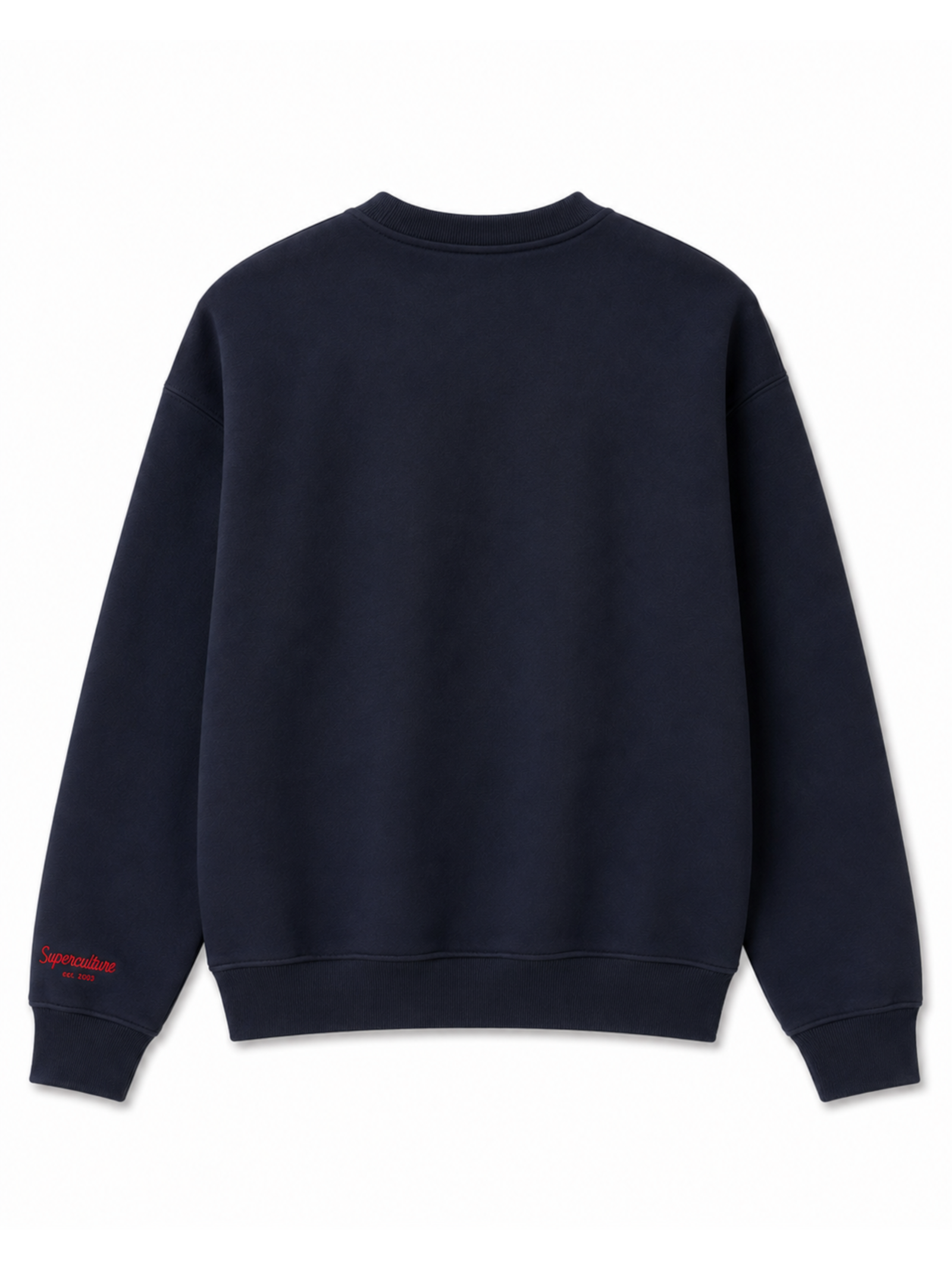 Felpa Superculture Blu  girocollo ricamo Chalet A3029 BLU SUPERCULTURE 