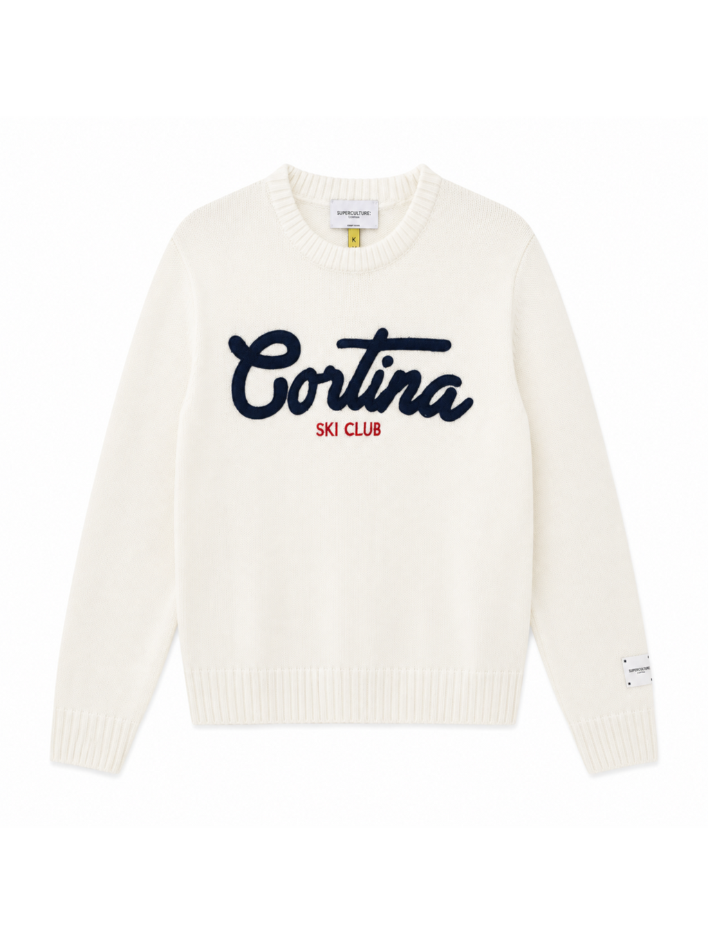 Maglia Superculture Bianco Cortina girocollo AK7003 BIANCO SUPERCULTURE 