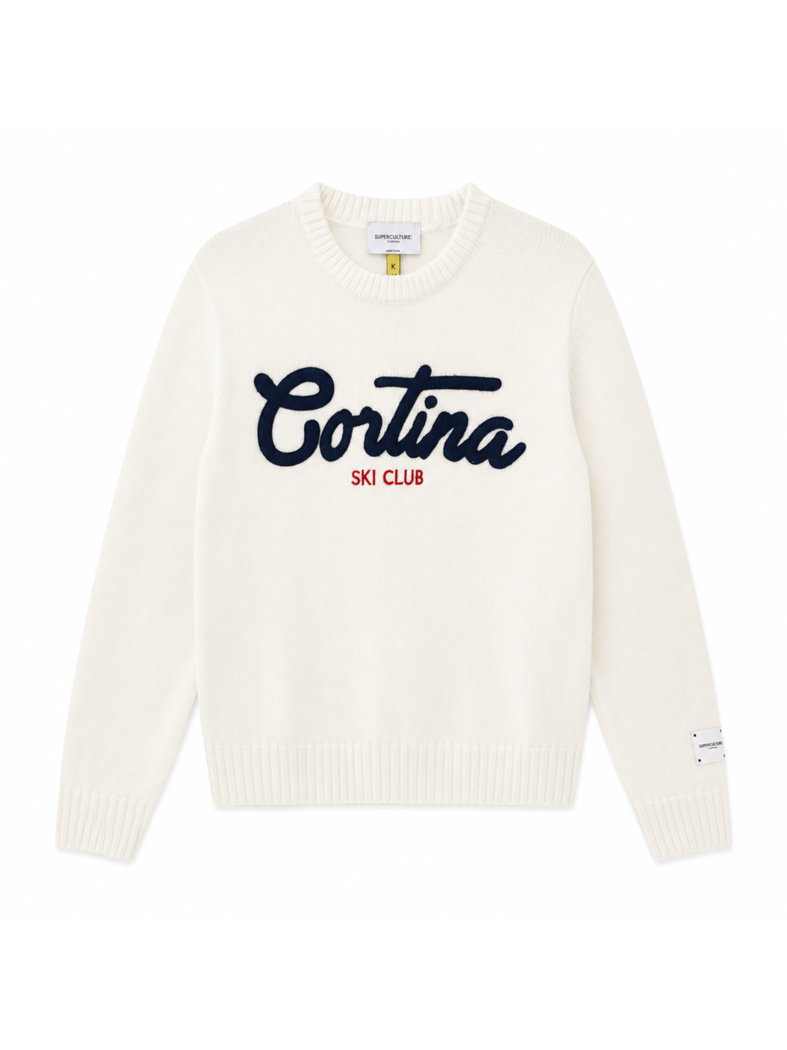 Maglia Superculture Bianco Cortina girocollo AK7003 BIANCO SUPERCULTURE 