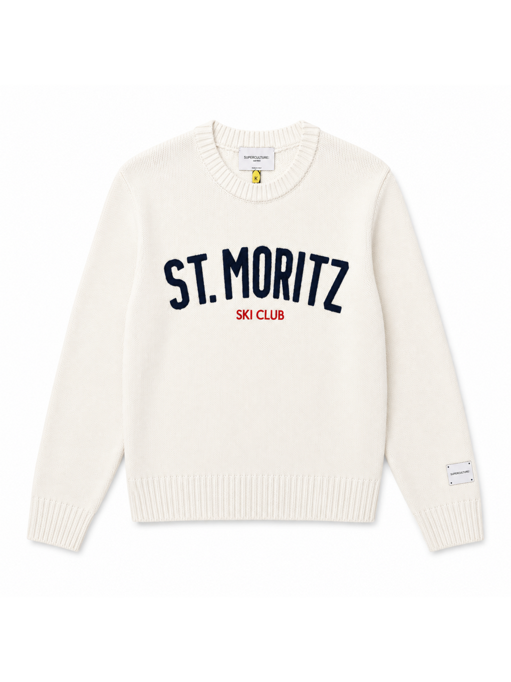 Maglia Superculture Bianco St Moritzgirocollo AK7019 BIANCO SUPERCULTURE 