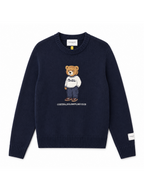 Maglia Superculture Blu Orsacchiotto girocollo AK7043 BLU SUPERCULTURE 